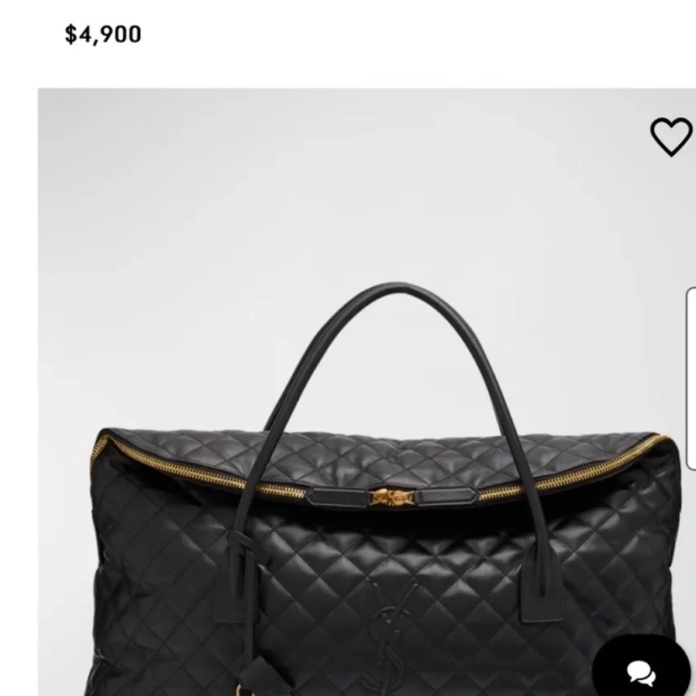 🔥 YSL - Saint Laurent ES Giant Travel Weekender Bag in quilted leather - Picture 2 of 15